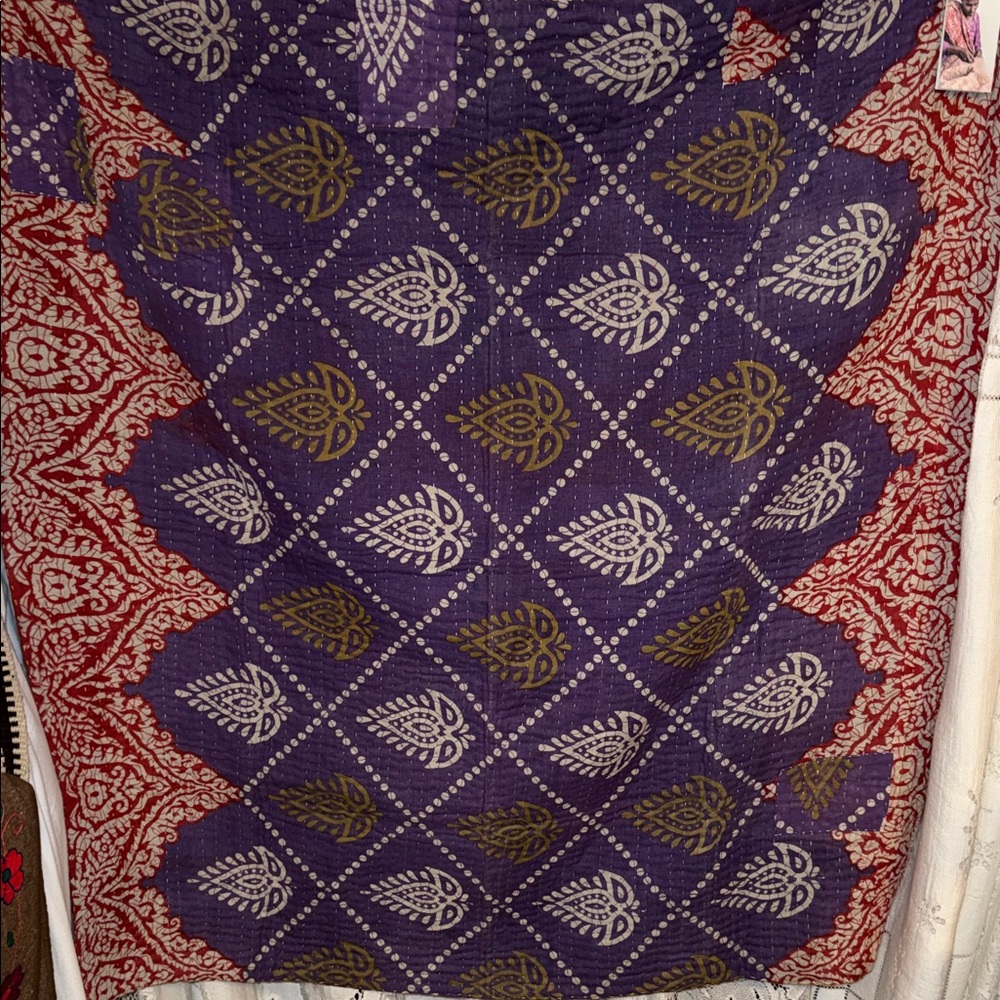 Bansha NWT‎ kantha baby throw blanket